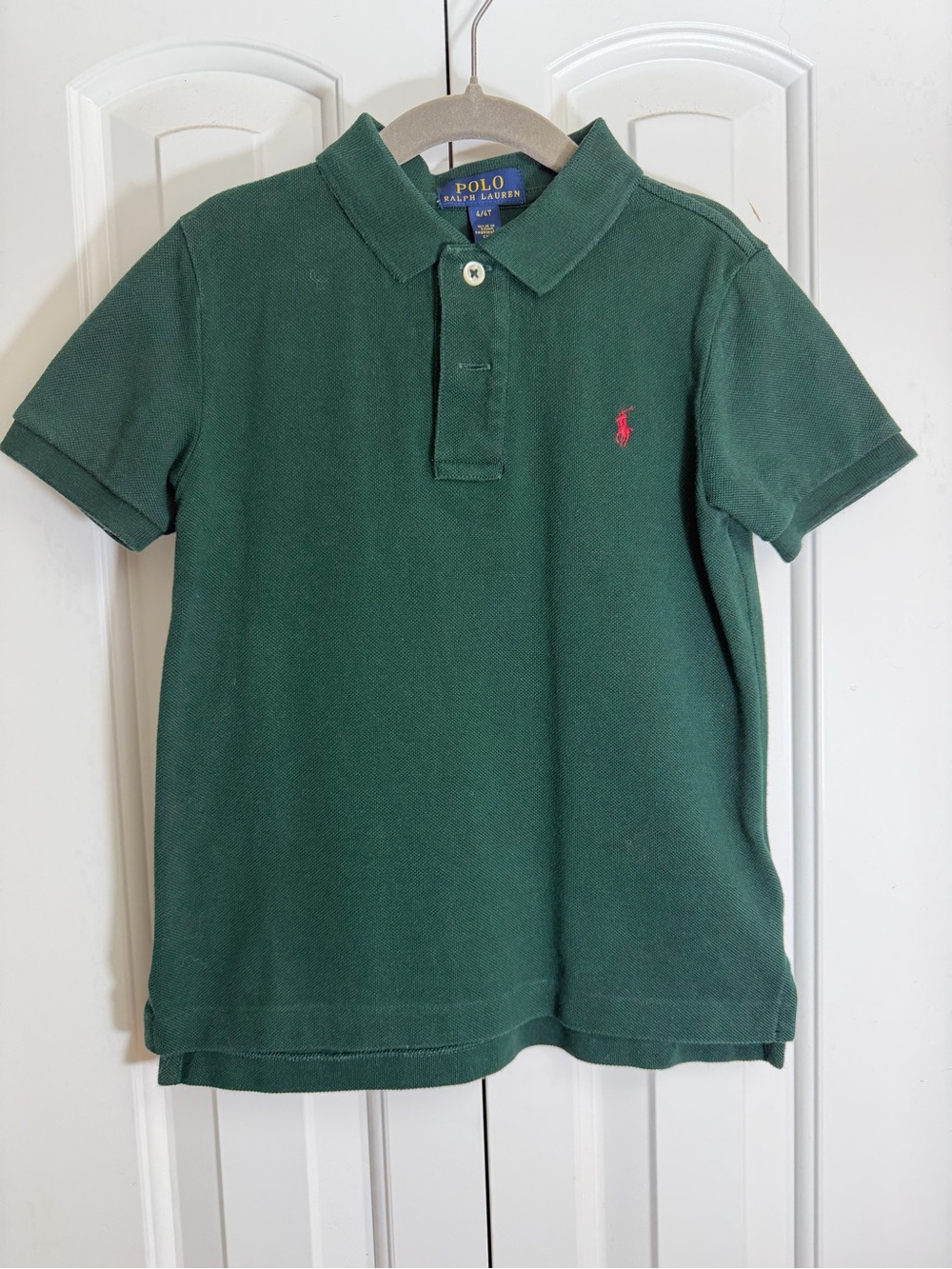 Polo by Ralph Lauren Dark Green Polo with Pink Pony